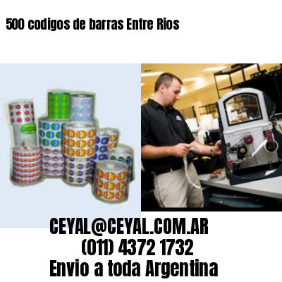 500 codigos de barras Entre Rios