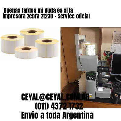 Buenas tardes mi duda es si la impresora zebra zt230 – Service oficial