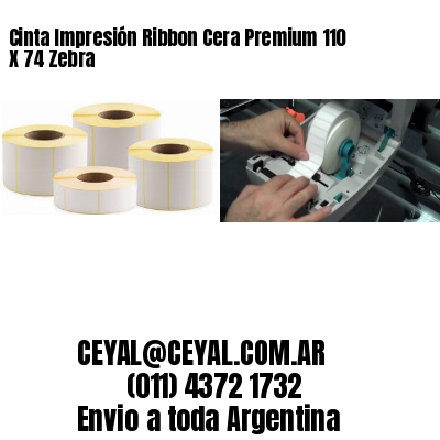 Cinta Impresión Ribbon Cera Premium 110 X 74 Zebra