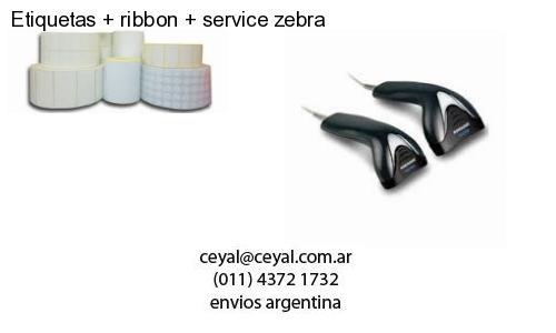 Etiquetas ribbon service zebra
