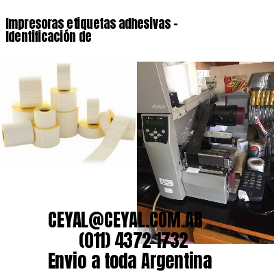 Impresoras etiquetas adhesivas – Identificación de
