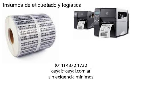 Insumos de etiquetado y logistica