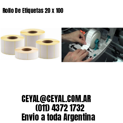 Rollo De Etiquetas 20 x 100