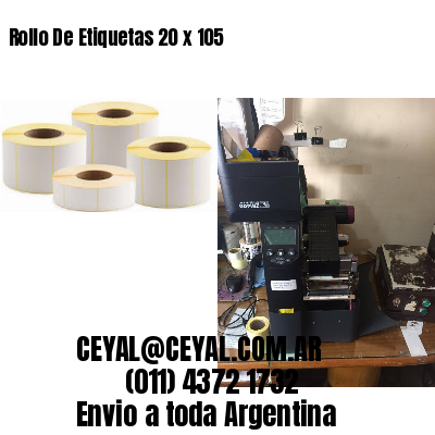 Rollo De Etiquetas 20 x 105