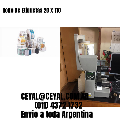 Rollo De Etiquetas 20 x 110
