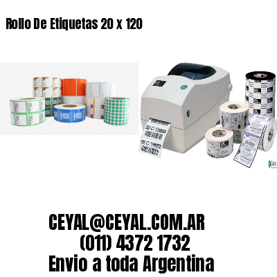 Rollo De Etiquetas 20 x 120