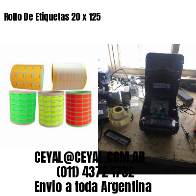 Rollo De Etiquetas 20 x 125