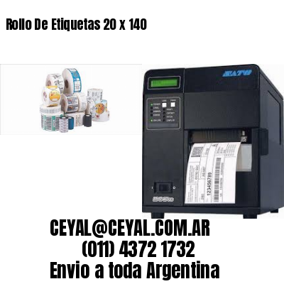 Rollo De Etiquetas 20 x 140