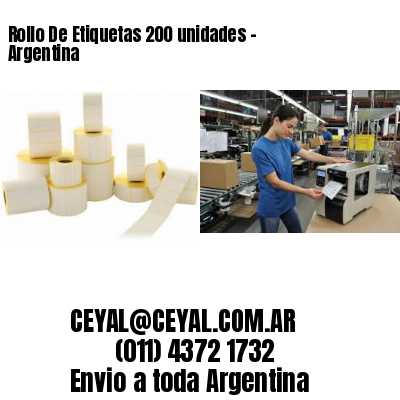 Rollo De Etiquetas 200 unidades – Argentina