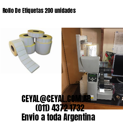 Rollo De Etiquetas 200 unidades