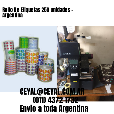 Rollo De Etiquetas 250 unidades – Argentina