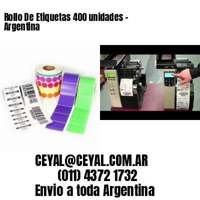Rollo De Etiquetas 400 unidades – Argentina