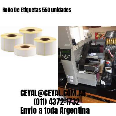 Rollo De Etiquetas 550 unidades