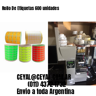 Rollo De Etiquetas 600 unidades