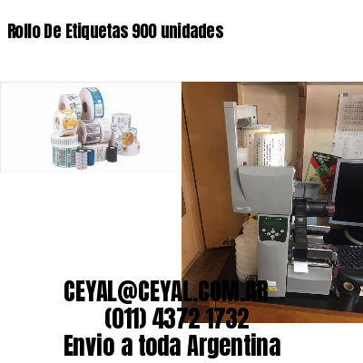 Rollo De Etiquetas 900 unidades