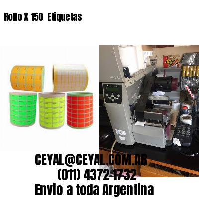 Rollo X 150  Etiquetas