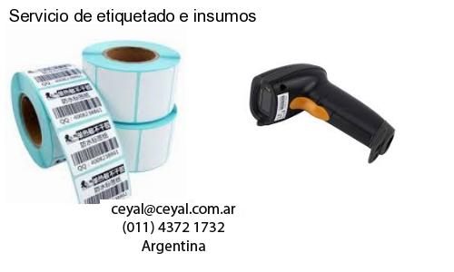 Servicio de etiquetado e insumos