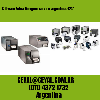 Software Zebra Designer service argentina zt230