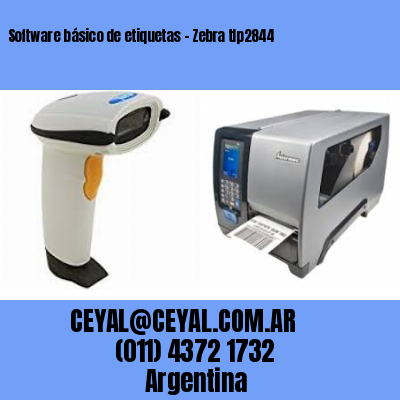 Software básico de etiquetas – Zebra tlp2844