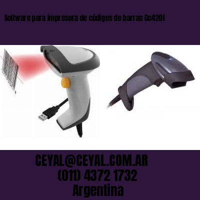 Software para impresora de códigos de barras Gc420t