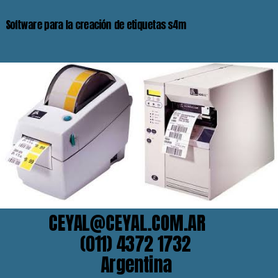 Software para la creación de etiquetas s4m