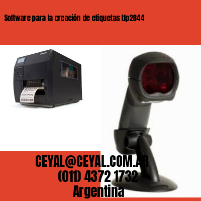 Software para la creación de etiquetas tlp2844