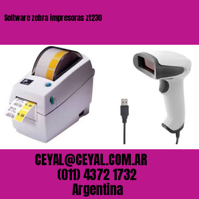 Software zebra impresoras zt230