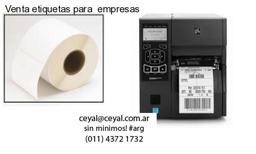 Venta etiquetas para  empresas