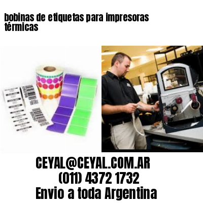 bobinas de etiquetas para impresoras térmicas