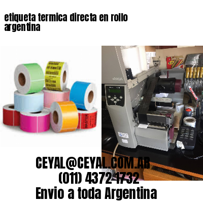 etiqueta termica directa en rollo argentina