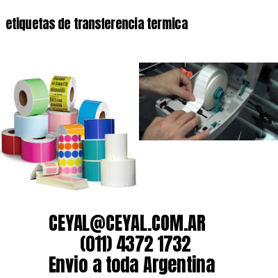 etiquetas de transferencia termica