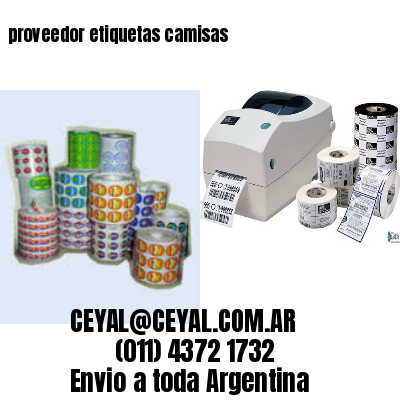 proveedor etiquetas camisas