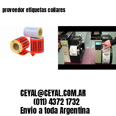 proveedor etiquetas collares