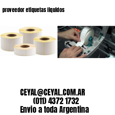 proveedor etiquetas liquidos