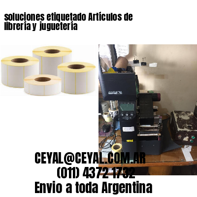 soluciones etiquetado Artículos de librería y juguetería
