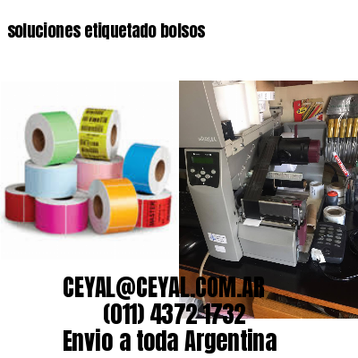 soluciones etiquetado bolsos