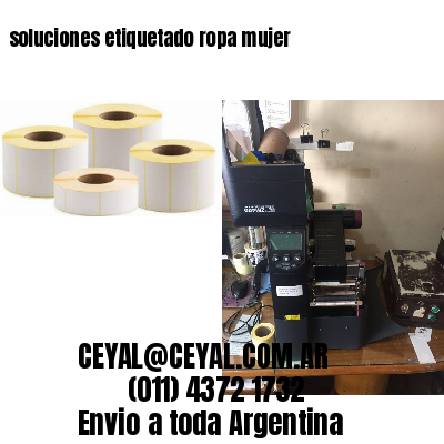 soluciones etiquetado ropa mujer
