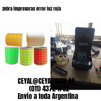 zebra impresoras error luz roja