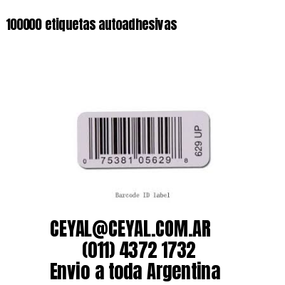 100000 etiquetas autoadhesivas