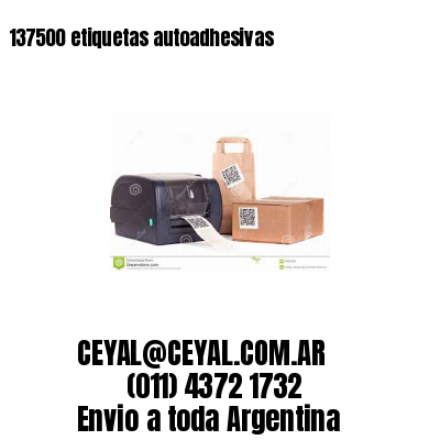 137500 etiquetas autoadhesivas