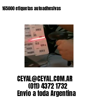165000 etiquetas autoadhesivas