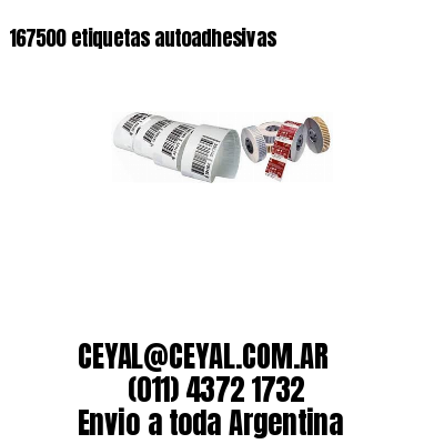 167500 etiquetas autoadhesivas