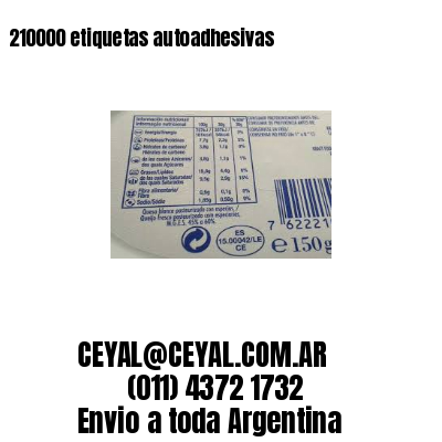 210000 etiquetas autoadhesivas