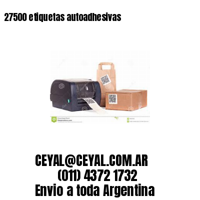 27500 etiquetas autoadhesivas