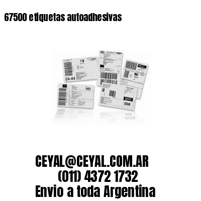 67500 etiquetas autoadhesivas