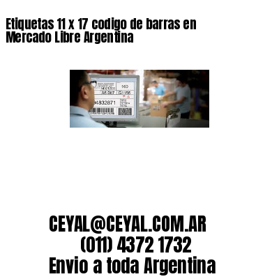 Etiquetas 11 x 17 codigo de barras en Mercado Libre Argentina