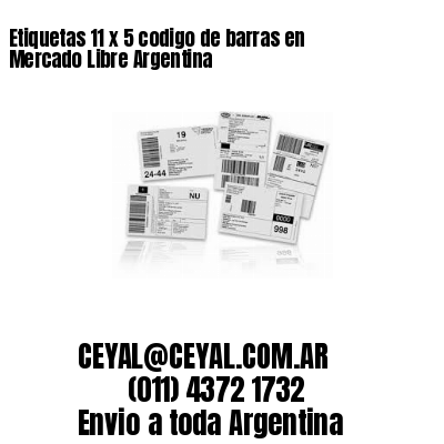 Etiquetas 11 x 5 codigo de barras en Mercado Libre Argentina
