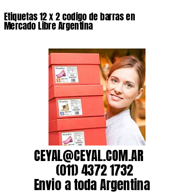 Etiquetas 12 x 2 codigo de barras en Mercado Libre Argentina
