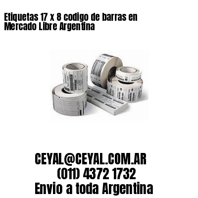 Etiquetas 17 x 8 codigo de barras en Mercado Libre Argentina