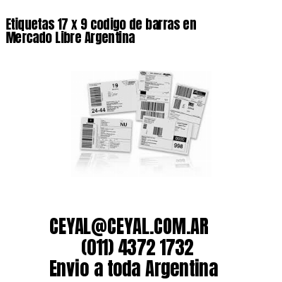 Etiquetas 17 x 9 codigo de barras en Mercado Libre Argentina